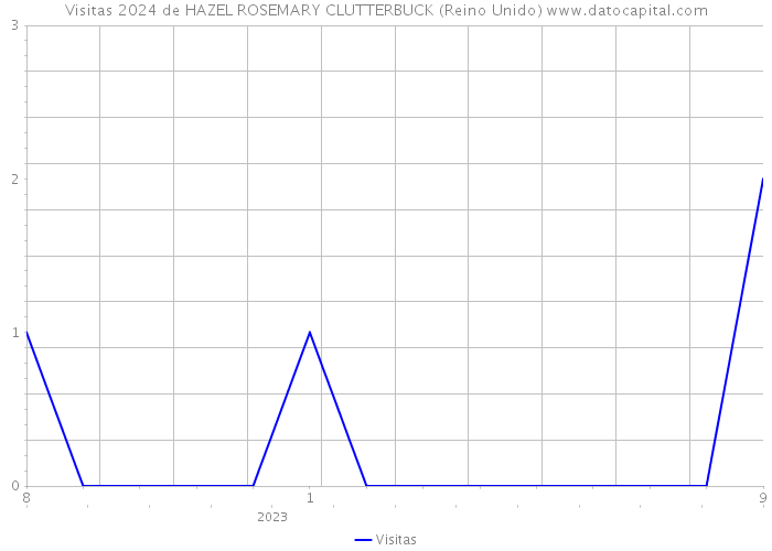 Visitas 2024 de HAZEL ROSEMARY CLUTTERBUCK (Reino Unido) 