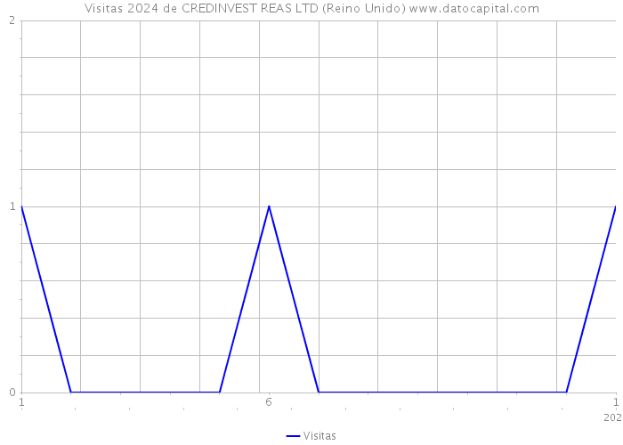 Visitas 2024 de CREDINVEST REAS LTD (Reino Unido) 