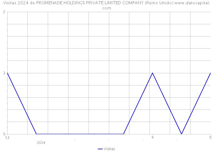 Visitas 2024 de PROMENADE HOLDINGS PRIVATE LIMITED COMPANY (Reino Unido) 