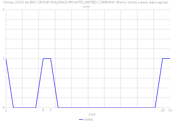 Visitas 2024 de B4G GROUP HOLDINGS PRIVATE LIMITED COMPANY (Reino Unido) 