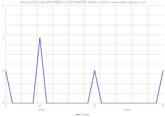 Visitas 2024 de NEW MEDIA CORP LIMITED (Reino Unido) 