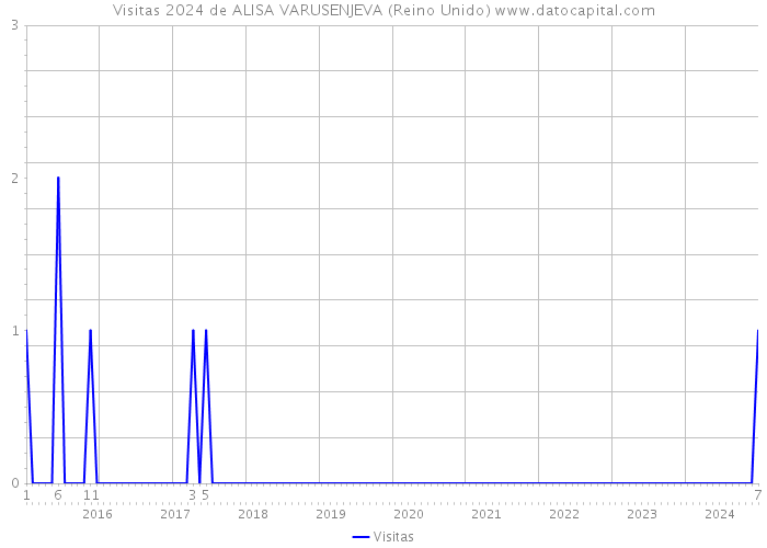 Visitas 2024 de ALISA VARUSENJEVA (Reino Unido) 