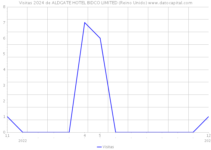 Visitas 2024 de ALDGATE HOTEL BIDCO LIMITED (Reino Unido) 