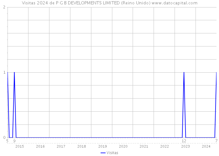 Visitas 2024 de P G B DEVELOPMENTS LIMITED (Reino Unido) 