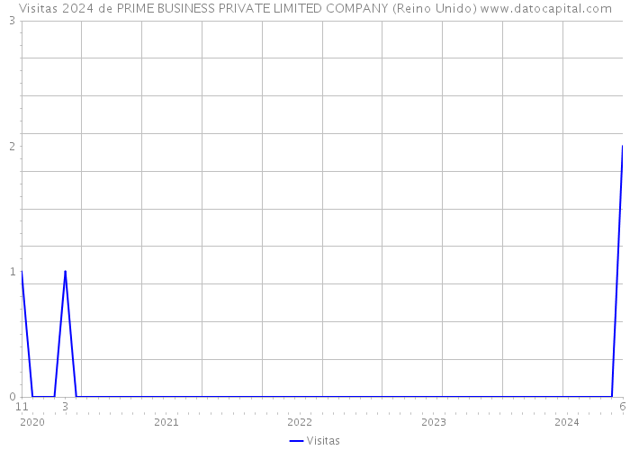 Visitas 2024 de PRIME BUSINESS PRIVATE LIMITED COMPANY (Reino Unido) 