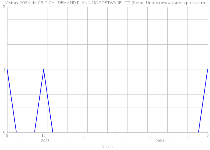 Visitas 2024 de CRITICAL DEMAND PLANNING SOFTWARE LTD (Reino Unido) 