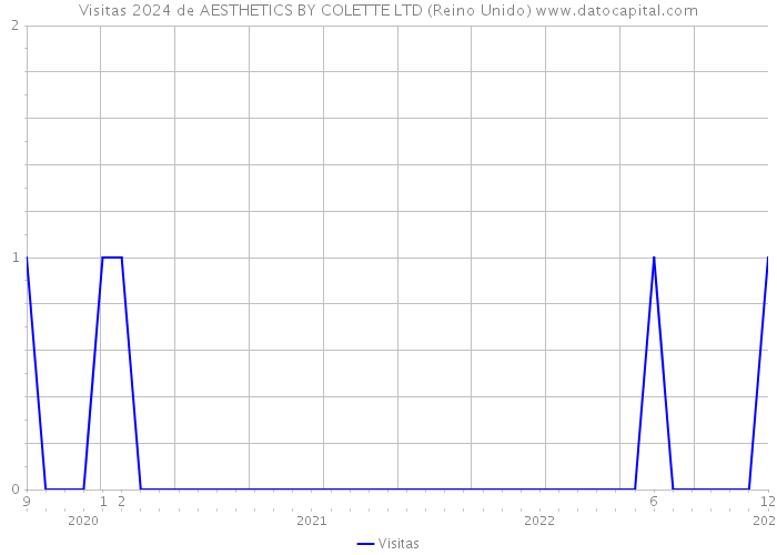 Visitas 2024 de AESTHETICS BY COLETTE LTD (Reino Unido) 