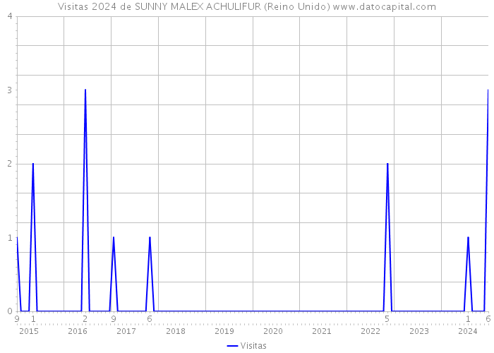 Visitas 2024 de SUNNY MALEX ACHULIFUR (Reino Unido) 