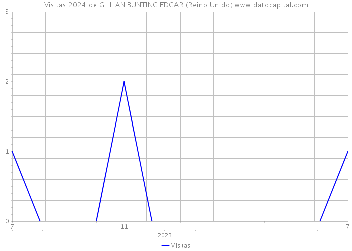 Visitas 2024 de GILLIAN BUNTING EDGAR (Reino Unido) 