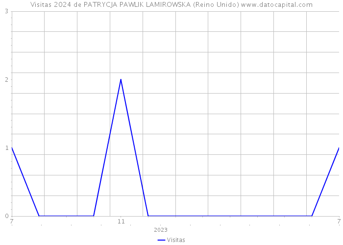 Visitas 2024 de PATRYCJA PAWLIK LAMIROWSKA (Reino Unido) 