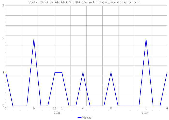 Visitas 2024 de ANJANA MEHRA (Reino Unido) 