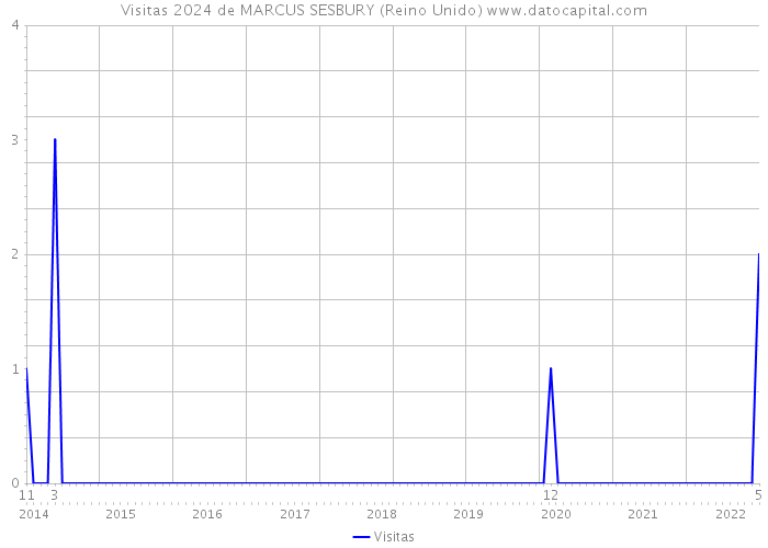 Visitas 2024 de MARCUS SESBURY (Reino Unido) 