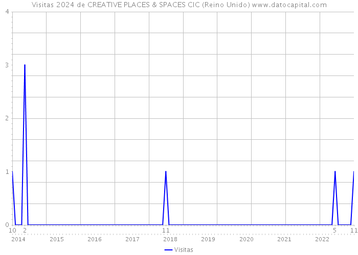 Visitas 2024 de CREATIVE PLACES & SPACES CIC (Reino Unido) 