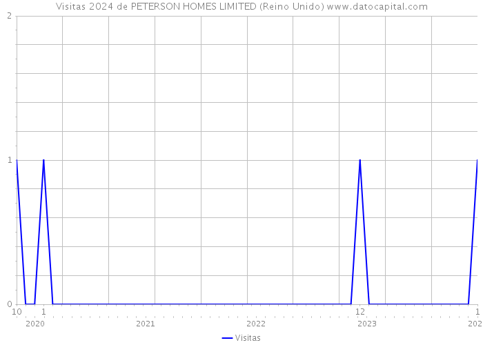 Visitas 2024 de PETERSON HOMES LIMITED (Reino Unido) 