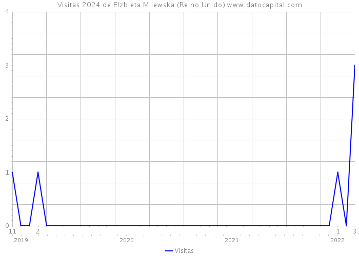 Visitas 2024 de Elzbieta Milewska (Reino Unido) 