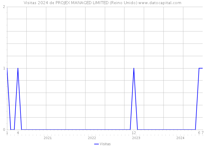 Visitas 2024 de PROJEX MANAGED LIMITED (Reino Unido) 