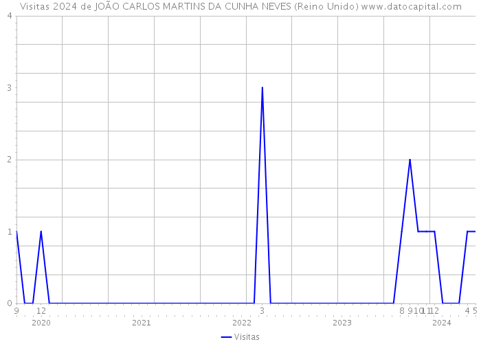 Visitas 2024 de JOÃO CARLOS MARTINS DA CUNHA NEVES (Reino Unido) 