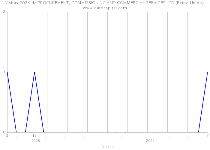 Visitas 2024 de PROCUREMENT, COMMISSIONING AND COMMERCIAL SERVICES LTD (Reino Unido) 