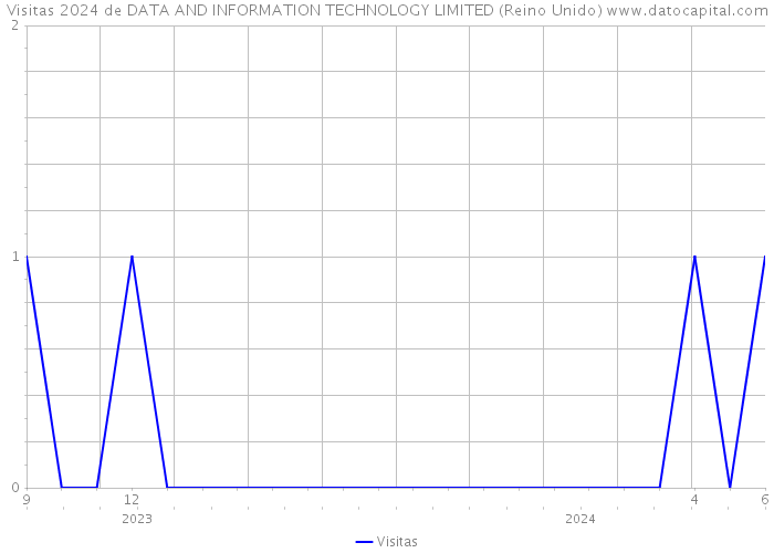 Visitas 2024 de DATA AND INFORMATION TECHNOLOGY LIMITED (Reino Unido) 