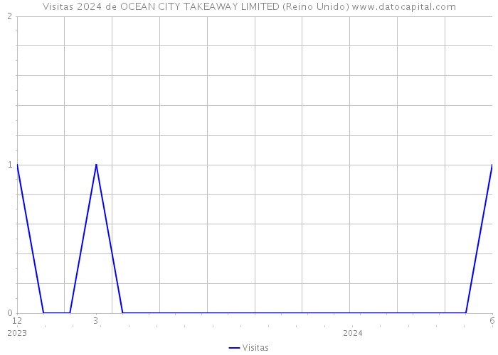 Visitas 2024 de OCEAN CITY TAKEAWAY LIMITED (Reino Unido) 