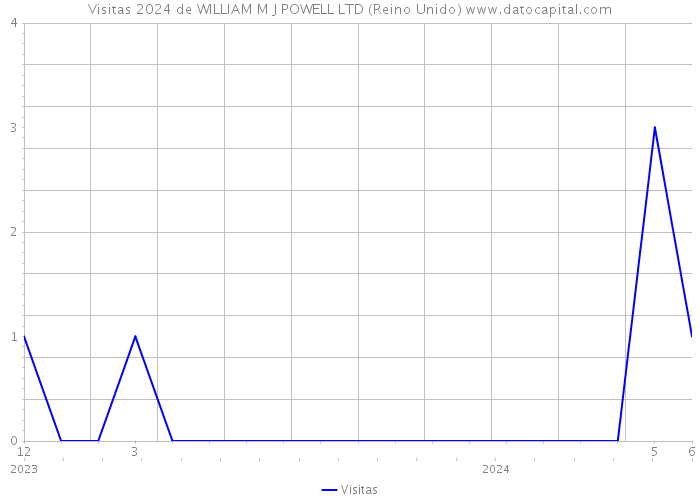 Visitas 2024 de WILLIAM M J POWELL LTD (Reino Unido) 