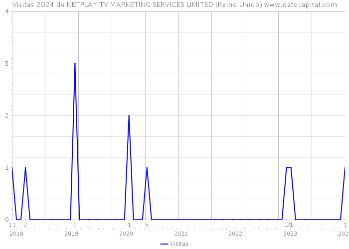 Visitas 2024 de NETPLAY TV MARKETING SERVICES LIMITED (Reino Unido) 
