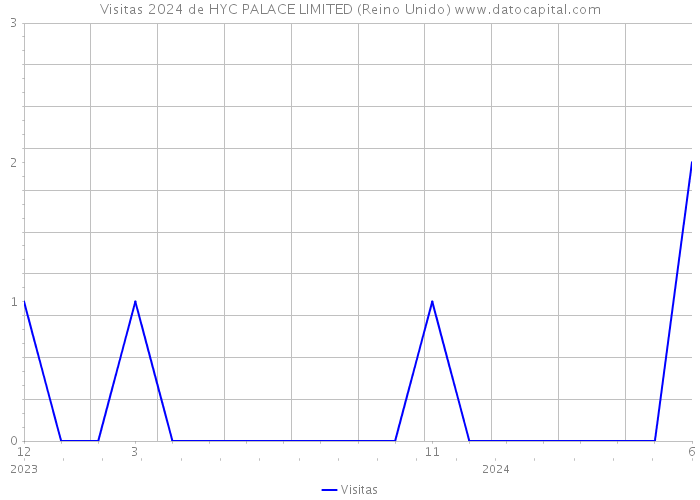 Visitas 2024 de HYC PALACE LIMITED (Reino Unido) 