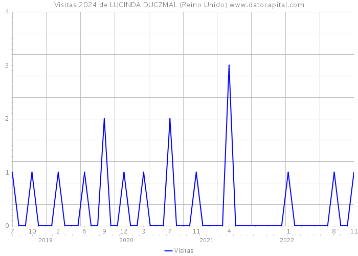 Visitas 2024 de LUCINDA DUCZMAL (Reino Unido) 