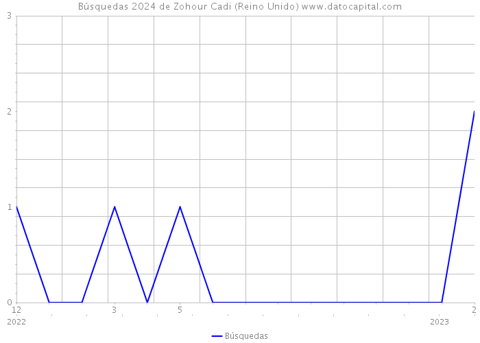 Búsquedas 2024 de Zohour Cadi (Reino Unido) 