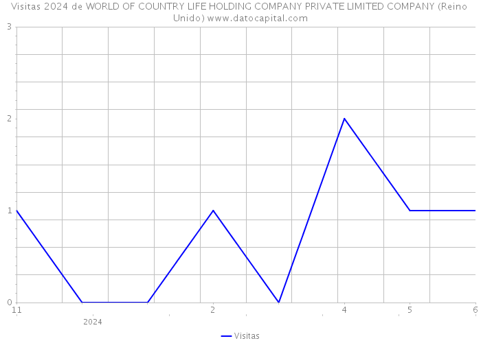 Visitas 2024 de WORLD OF COUNTRY LIFE HOLDING COMPANY PRIVATE LIMITED COMPANY (Reino Unido) 