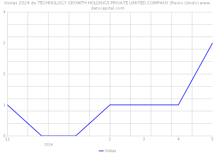 Visitas 2024 de TECHNOLOGY GROWTH HOLDINGS PRIVATE LIMITED COMPANY (Reino Unido) 
