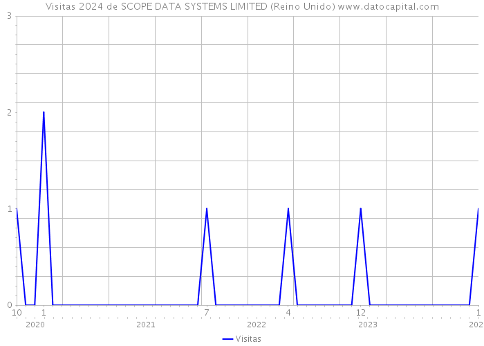 Visitas 2024 de SCOPE DATA SYSTEMS LIMITED (Reino Unido) 