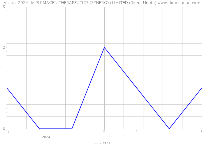 Visitas 2024 de PULMAGEN THERAPEUTICS (SYNERGY) LIMITED (Reino Unido) 