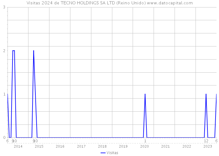 Visitas 2024 de TECNO HOLDINGS SA LTD (Reino Unido) 