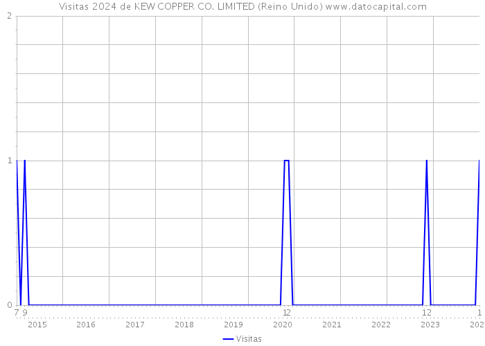 Visitas 2024 de KEW COPPER CO. LIMITED (Reino Unido) 