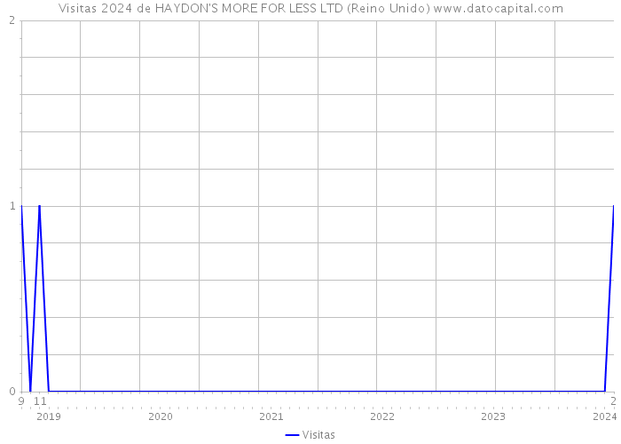 Visitas 2024 de HAYDON'S MORE FOR LESS LTD (Reino Unido) 