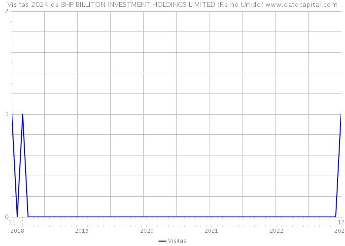 Visitas 2024 de BHP BILLITON INVESTMENT HOLDINGS LIMITED (Reino Unido) 