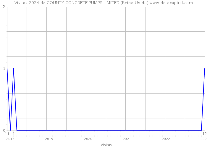 Visitas 2024 de COUNTY CONCRETE PUMPS LIMITED (Reino Unido) 