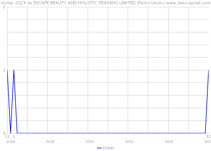 Visitas 2024 de ESCAPE BEAUTY AND HOLISTIC TRAINING LIMITED (Reino Unido) 