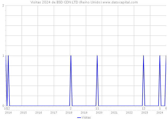 Visitas 2024 de BSD GDN LTD (Reino Unido) 