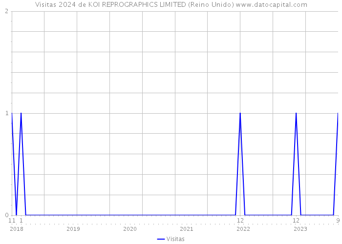 Visitas 2024 de KOI REPROGRAPHICS LIMITED (Reino Unido) 