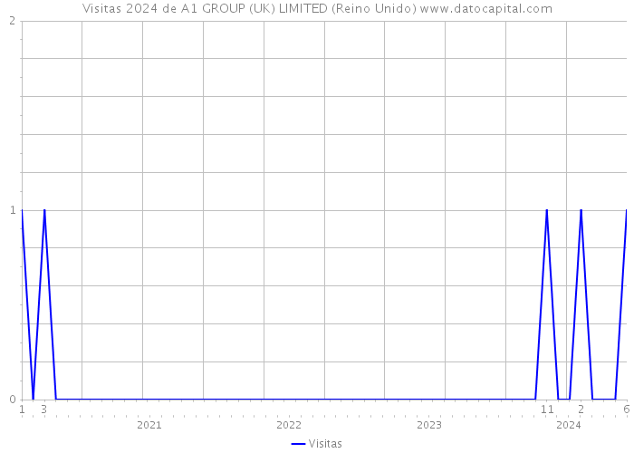 Visitas 2024 de A1 GROUP (UK) LIMITED (Reino Unido) 