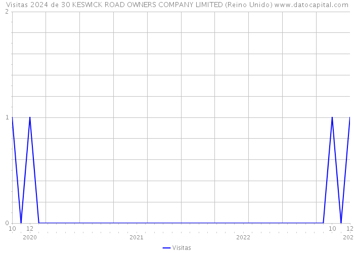 Visitas 2024 de 30 KESWICK ROAD OWNERS COMPANY LIMITED (Reino Unido) 