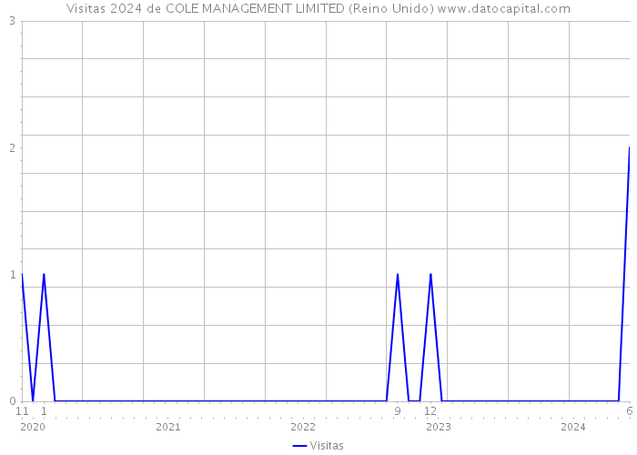 Visitas 2024 de COLE MANAGEMENT LIMITED (Reino Unido) 