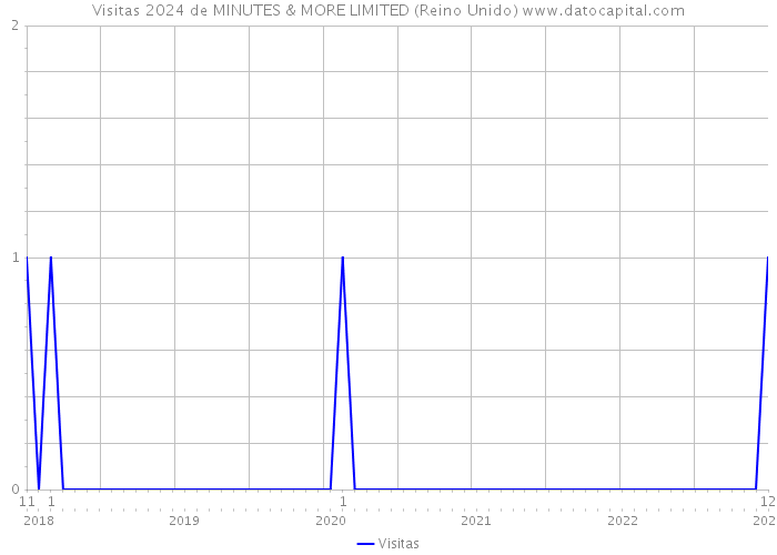 Visitas 2024 de MINUTES & MORE LIMITED (Reino Unido) 