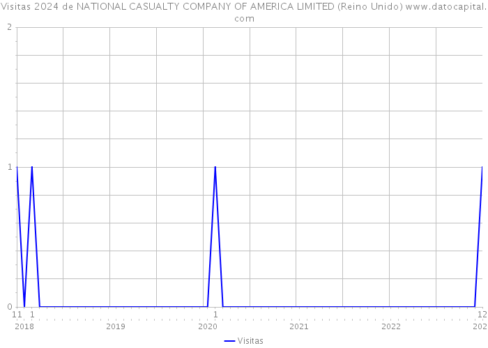 Visitas 2024 de NATIONAL CASUALTY COMPANY OF AMERICA LIMITED (Reino Unido) 