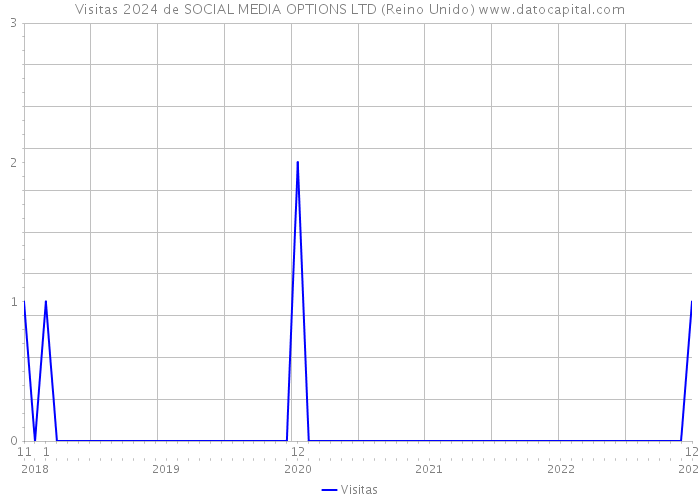 Visitas 2024 de SOCIAL MEDIA OPTIONS LTD (Reino Unido) 