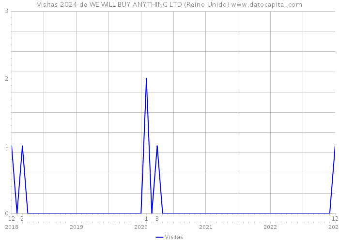 Visitas 2024 de WE WILL BUY ANYTHING LTD (Reino Unido) 