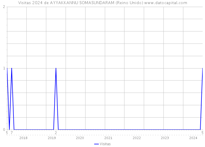 Visitas 2024 de AYYAKKANNU SOMASUNDARAM (Reino Unido) 