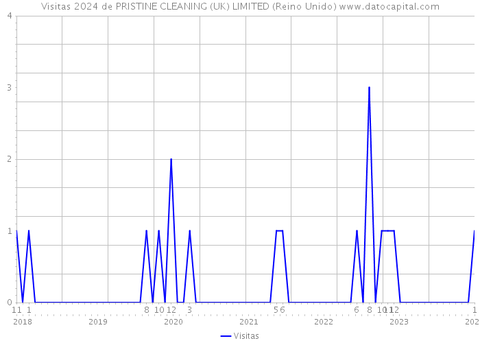 Visitas 2024 de PRISTINE CLEANING (UK) LIMITED (Reino Unido) 